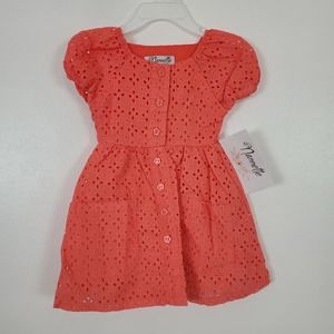Nannette Kids NWT 2t dress orange cap sleeve